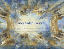 Tablet Screenshot of alexandercreswell.com